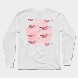 Just Flying Flamingos Long Sleeve T-Shirt